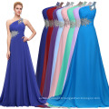 Wholesale Grace Karin Beaded One Shoulder Royal Blue Prom Dress CL2949-5